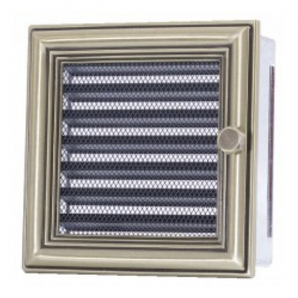Вентиляционная решетка с жалюзи ретро 17х17 мм